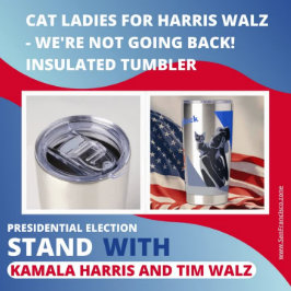 Cat Ladys for Harris Walz - Wir gehen nicht zurück Thermobecher