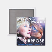 Cat Ladys for Hillary Purpose Magnet (Vorderseite/Rückseite)