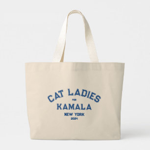 Cat Ladys for Kamala 2024 Custom Staat Jumbo Stoffbeutel