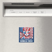 Cat Ladys for Kamala 2024 Demokrat Magnet (In Situ (Geschirrspüler))