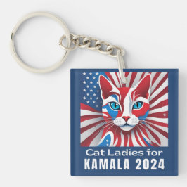 Cat Ladys for Kamala 2024 Demokrat Schlüsselanhänger