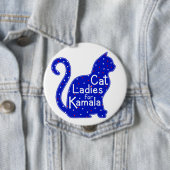 Cat Ladys for Kamala 2024 Präsidentschaftswahl Button (Beispiel)