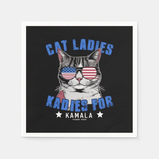 Cat Ladys for Kamala (2) Serviette (Vorderseite)