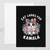 Cat Ladys for Kamala (9) Dankeskarte (Vorne/Hinten)