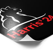 Cat Ladys for Kamala Cat 2024 Präsident Kamala Fotodruck (Ecke)