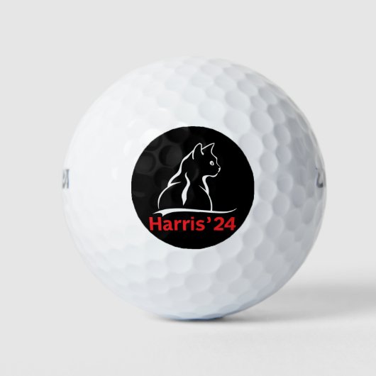 Cat Ladys for Kamala Cat 2024 Präsident Kamala Golfball (Vorderseite)