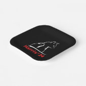 Cat Ladys for Kamala Cat 2024 Präsident Kamala Pappteller (Gewinkelt)