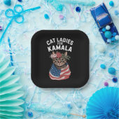Cat Ladys for Kamala Cat Lady Harris Election Pappteller (Party)