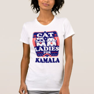 Cat Ladys for Kamala Fun Fierce Politisches Design T-Shirt