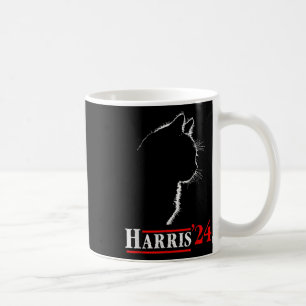 Cat Ladys For Kamala Funny Cat 2024 Präsident Kam Kaffeetasse