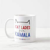Cat Ladys for Kamala Funny Cat Lover Kaffeetasse (Links)
