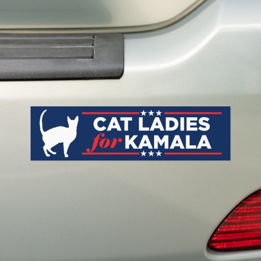 Cat Ladys for Kamala Harris 2024 Autoaufkleber (Auf Auto)