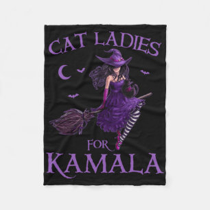Cat Ladys for Kamala Harris 2024 Hexen Harris H Fleecedecke