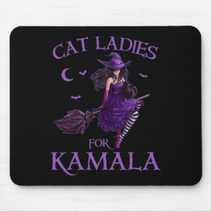 Cat Ladys for Kamala Harris 2024 Hexen Harris H Mousepad