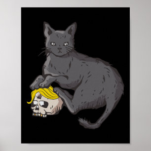 Cat Ladys for Kamala Harris 2024 Horror Cat Lady Poster