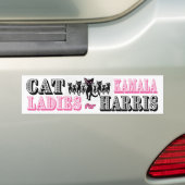 Cat Ladys for Kamala Harris Autoaufkleber (Auf Auto)