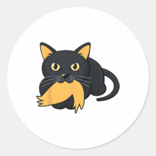 Cat Ladys for Kamala Harris Donald Trump 2024 Sar Runder Aufkleber