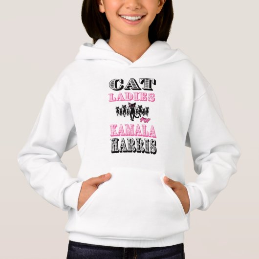 Cat Ladys for Kamala Harris Hoodie (Vorderseite)