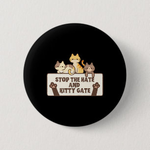 Cat Ladys for Kamala Harris stoppen Hass Kitty G Button