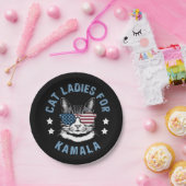Cat Ladys for Kamala Pappteller (Party)