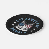 Cat Ladys for Kamala Pappteller (Schrägansicht)