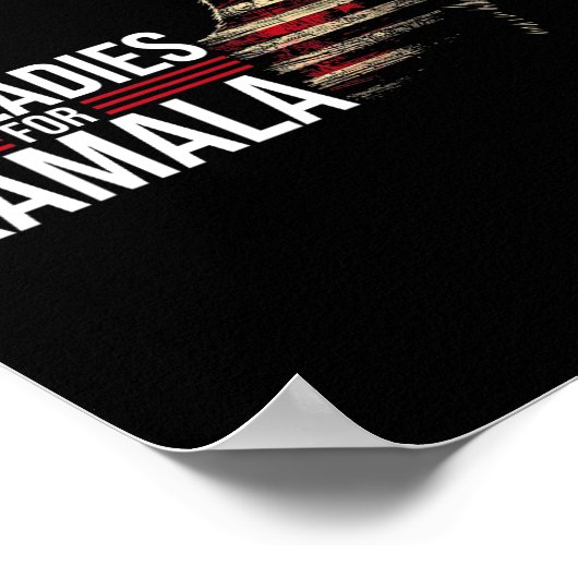 Cat Ladys for Kamala Poster (Ecke)