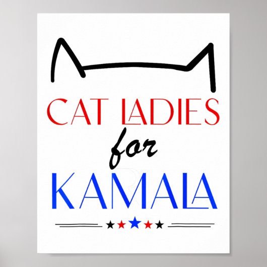 Cat Ladys for Kamala Poster (Vorne)