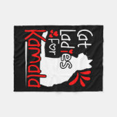 Cat Ladys for Kamala Silhouette Graphic Fleecedecke (Vorderseite (Horizontal))