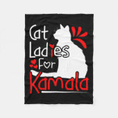 Cat Ladys for Kamala Silhouette Graphic Fleecedecke (Vorderseite)