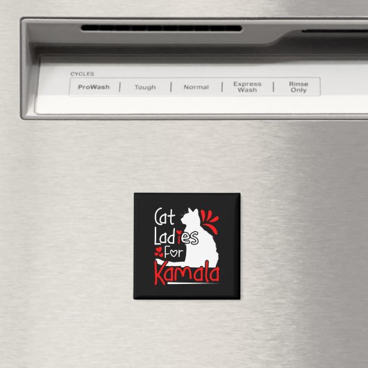 Cat Ladys for Kamala Silhouette Graphic Magnet (In Situ (Geschirrspüler))