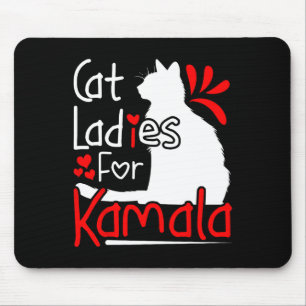 Cat Ladys for Kamala Silhouette Graphic Mousepad