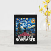 Cat Ladys for Kamala Starry Night wird Sie in Karte (Gelbe Blume)