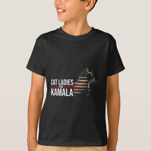 Cat Ladys for Kamala T-Shirt (Vorderseite)