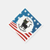 Cat Ladys für Kamala Harris Design Serviette (Ecke)