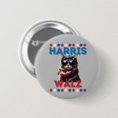 Cat Ladys Harris Walz Button (Vorne & Hinten)
