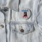 Cat Ladys Harris Walz Button (Beispiel)
