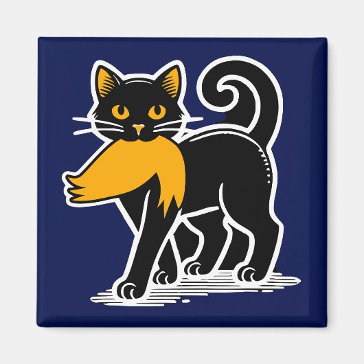 Cat Ladys Kamala | Harris Walz 2024 Blue Magnet (Vorne)