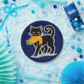 Cat Ladys Kamala | Harris Walz 2024 Blue Pappteller (Party)