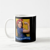 Cat Ladys Vote Kamala 2024 Rosie The Riveter Kaffeetasse (Links)