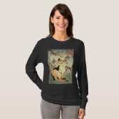 Cat Landscape Japanese Style Cool Graphic T-Shirt (Vorne ganz)