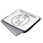 Cat Laptop Sleeve - Brain Full Of Tabs (Vorne Knopf)