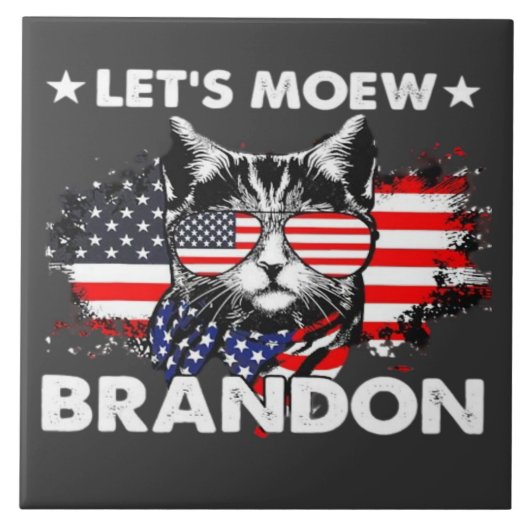 Cat Lasse Meow Fliese (Vorderseite)