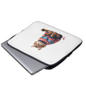 Cat Leaf Fall Hallo Herbst Funny Cat Kitten Lover Laptopschutzhülle (Vorne Knopf)