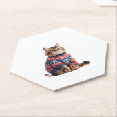 Cat Leaf Fall Hallo Herbst Funny Cat Kitten Lover Untersetzer (angewinkelt)