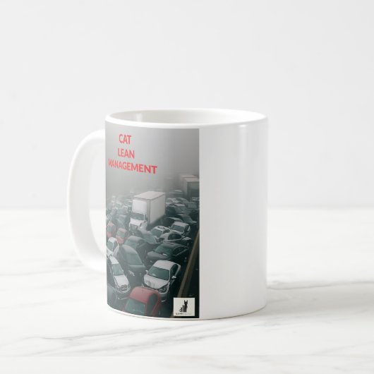 Cat Lean Management Kaffeetasse (Vorderseite Links)