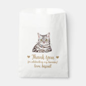 Cat Leckerei Gastgeschenk Hochzeit Bag Geschenktütchen (Vorderseite)