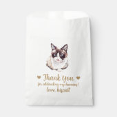 Cat Leckerei Gastgeschenk Hochzeit Bag Geschenktütchen (Vorderseite)
