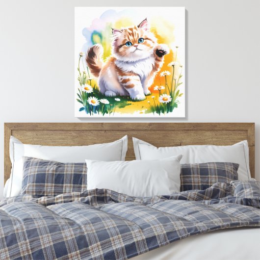 Cat Leinwanddruck (Insitu (Schlafzimmer))
