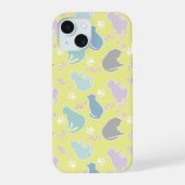 Cat Lemon Green iPhone 15 Hülle (Rückseite)