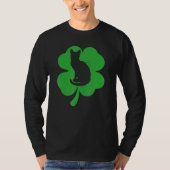 Cat Leprechaun Cat Kleeblatt St Patrick's Day T-Shirt (Vorderseite)